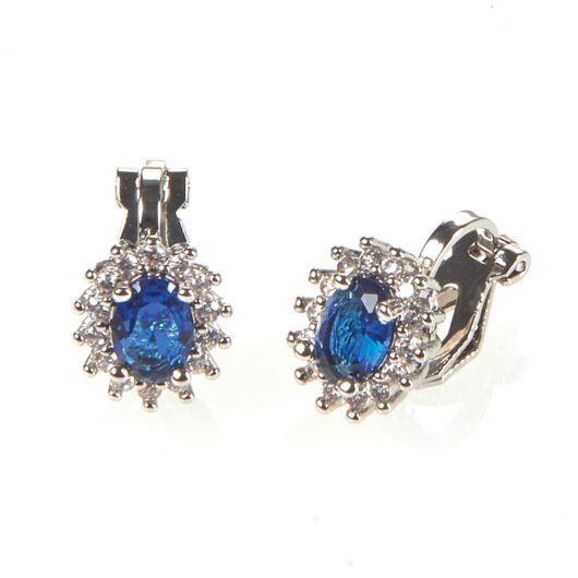 Faux Sapphire Earrings