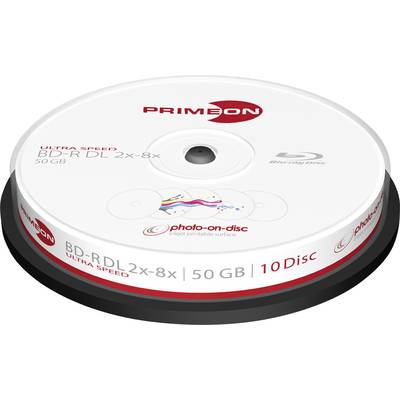 Primeon 2761312 Blank Blu-ray BD-R DL 50 GB 10 pc(s) Spindle Printable