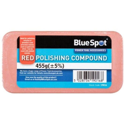 Blue Spot Tools - BlueSpot Red Polishing Buffing Compound Bars For Chrome & Plated Metal